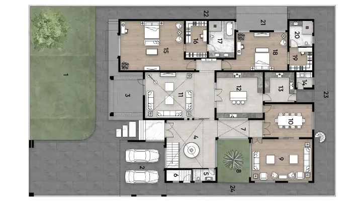 2 kanal ground floor